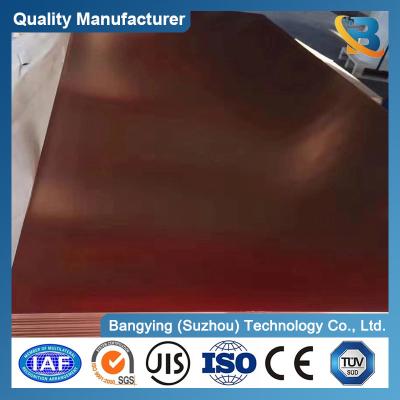 China BYCu-CP041 0,2-2 mm de espesor Cu-Zn láminas de cobre en rollos placa de cobre placa de cobre C2680 C2600 C2800 cinta de cobre en venta