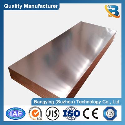 Chine Plaques de cuivre 3 mm 5 mm 20 mm Épaisseur 99,99% T2 4X8 pour la ligne de production de chauffe-eau à vendre