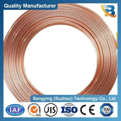 China 40% Elongation Soft Copper Coil Pipe for AC Air Conditioner 3/8 Rolling Pancake Copper Tube for sale