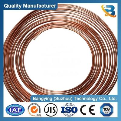 中国 ASTM B306 標準 TP2 グレード 直角銅管型 K/パンケーキコイル 冷蔵銅管 販売のため