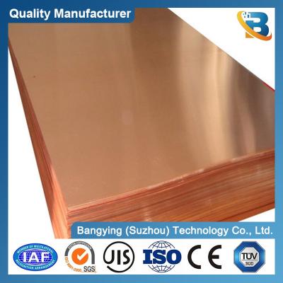 China Customized 0.3mm 3mm 5mm 20mm Thickness T2 4X8 Copper Plate Sheets 99.99% Cathodes Sheet Pure Copper Red Plate for sale