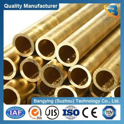 China Yellow Copper Tubing Seamless ASTM B111 C68700 Brass Tube for Air Condition Refrigerator for sale