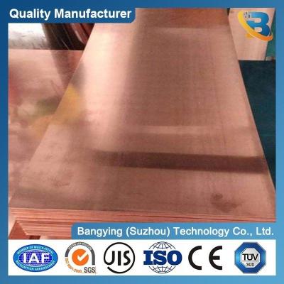 China Red Copper Bending Processing C11000 99.99% Purity Copper Sheet Plate with Larger Stock for sale
