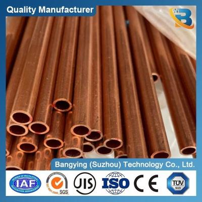 China AC Copper Pipe 3m 5.8m 6m 99.99% Pure Copper Tube with Wall Thickness 0.3mm-20mm for sale