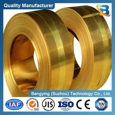 China Red Brass Strip Uns C24000 Cuzn20 Copper and Zinc Coils Strips for Decorative Samples for sale