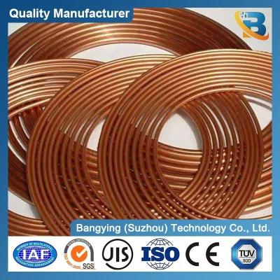 China TP2 Grade Pancake Copper Tube for Air Conditioner 99.9% Cu Copper Pipe Tube Samples for sale