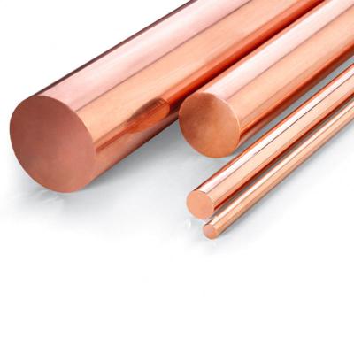 China Alloy Electrolytic Copper Rod 99.9% Pure ASTM C1100 C14500 C1220 Polished Red Copper Bar for sale