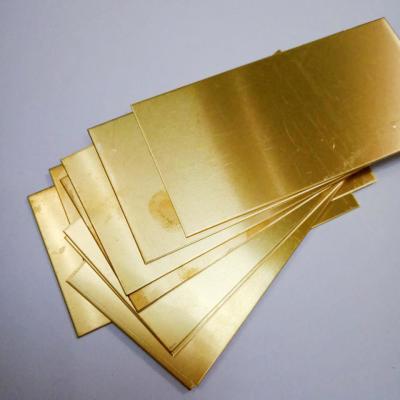 China Customized ASTM C26000 C22000 Brass Plate Manufacturers 3mm 5mm Polished Brass Sheet for sale