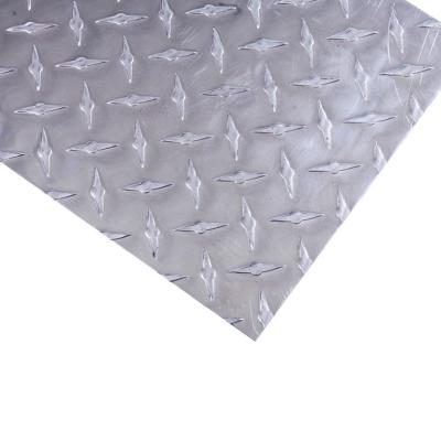 China Bright 4mm Thick Aluminum Sheet for Hotel Decorative Embossed Diamond Plate 2024 for sale