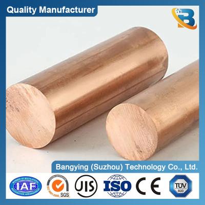 Chine ASTM Standard Red Copper C52400 Bar ronde par kg Diamètre 10 mm Bar ronde en cuivre à vendre