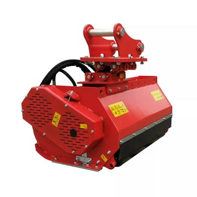 中国 Orange/Black Excavator Flail Mower Q355B Mechanical Power Source CE Certified 販売のため