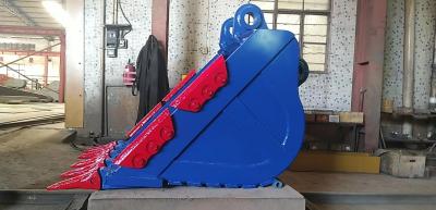 China 0.1cbm 48 Inch Wide Excavator Rock Bucket Q355B Material for sale