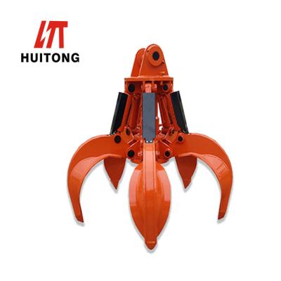 China Hydraulic Orange Peel Grab Maximized Grapping Capacity Saving Working Time for sale