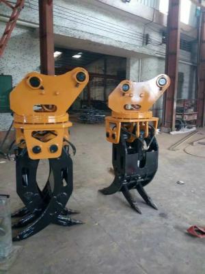 China Mini Excavator Rotating Grapple For Demolishing Buildings / Lifting Heavy Objects for sale