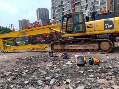 China Q355B Q690 HD785 Excavator Boom Arm , 3 Section High Reach Demolition Boom for sale