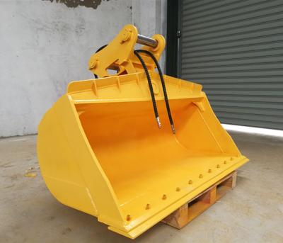 China Excavator Hydraulic Tilt Ditching Bucket Double Cutting Edges Reasonable Design for sale