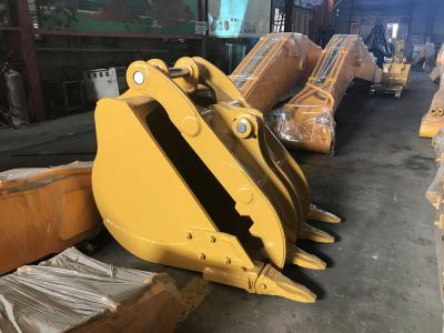 China Yellow Hydraulic Tractor Bucket Thumb Oversized High Profile Pivot Pin Prevents Twisting for sale