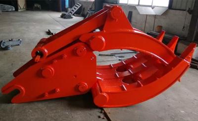China Red Color Excavator Rock Grapple Easy Operation Excellent Performance for sale