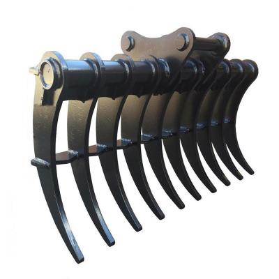 China Wear Resistant Steel Excavator Brush Rake Standard With ISO 9001 CertifiPCion for sale