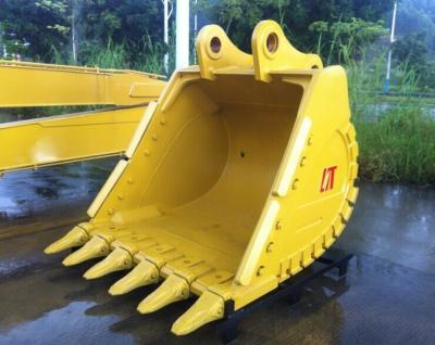 China Smooth Finish Q345B Excavator Heavy Duty Rock Bucket for sale