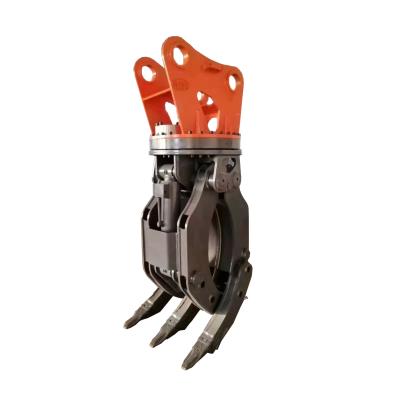 China Rotating Light Wood Hydraulic Grapple 50t Excavator Magnet Lift for sale
