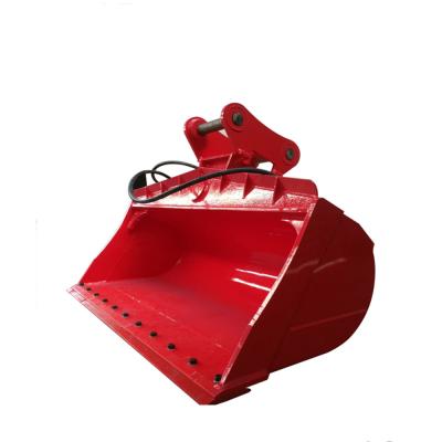 China High Strength Alloy Excavator Tilt Bucket With Double Cutting Edges for sale