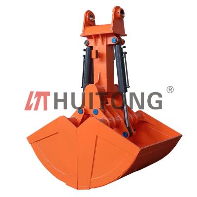 China HARDOX400 Q345 120 Ton Excavator Hydraulic Grab Bucket for sale