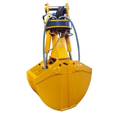 China manual Clam Shell Bucket Rotating Excavator Grab Bucket For DH230 DH120 for sale