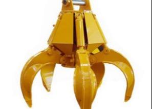 China Orange Peel Grab Rotating grapple Hydraulic Scrap Grab for PC-170 excavator attachment for sale