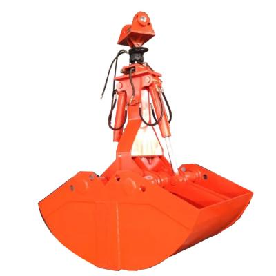 China Q235 Excavator Clamshell Bucket Mini Big Up Close Rotating Or Non - Rotating for sale