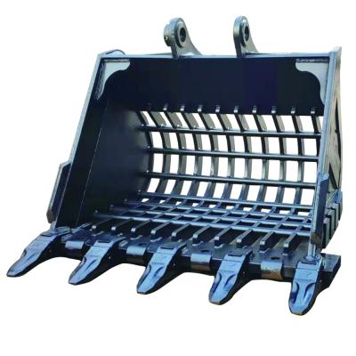 China 100mm-2200mm Width Excavator Skeleton Bucket For Hitachi ZX200 ZX300 for sale