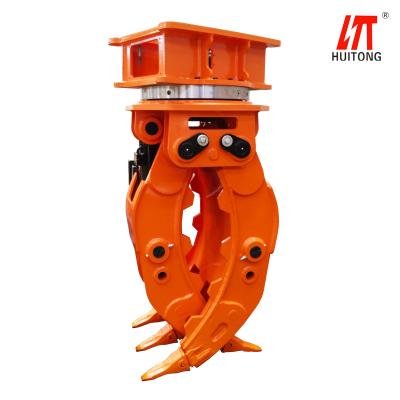 China 3-10 Tons Excavator Rotating Grapple For Hitachi ZX100 ZX220 for sale