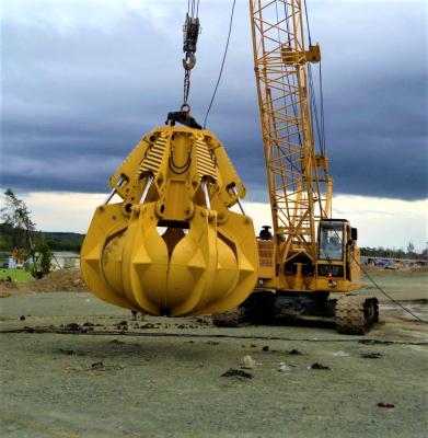 China PC Excavator Hydraulic Rotating Grab In Ports wharf for sale