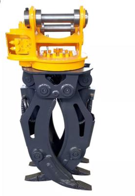 China 1-10 Tons Excavator Rotating Grapple For Volvo EC80 EC100 for sale