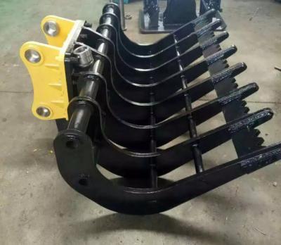 China Land Clearing 9 Teeth Excavator Root Rake For Case CX180 CX165 for sale
