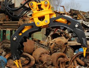 China Sumitomo SH220 Q690D Hydraulic Rotating Grapple For Waste Tubes for sale