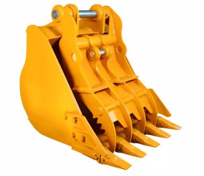 China 4.3 Cubic Meters Hydraulic Thumb Bucket Excavator Attachment Grip And Hold Materials for sale