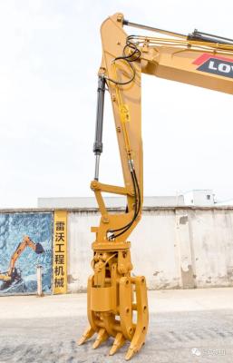 China Q460 Mechanical Grapple 10-15 Tons Hitachi Doosan Excavator Scrap Grapple for sale