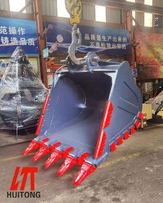 China Q355B + Hardox Heavy Duty Rock Bucket For 10 To 50 Ton Excavator for sale
