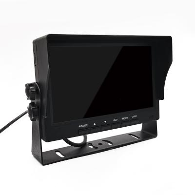China 7 Inch Full View IPS HD MDVR Monitor Supporting 2CH 4CH Video Recording for sale