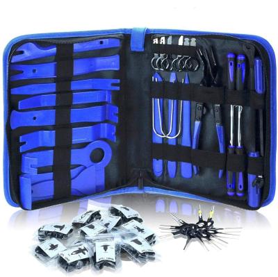 China Universal 102Pcs Trim Removal Tool Kit Car Trim Puller Tool Kit Plastic Pry Tools Set for Auto Trim/Panel/Door/Audio Clip Pliers for sale