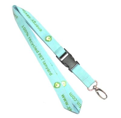 China Recycled PET Neck Strap Lanyard , Cell Phone Neck Strap With Colorful Logo for sale