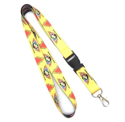China Heavy Egg Hook Dye Sublimation Lanyards For Cell Phone / Covered Button for sale