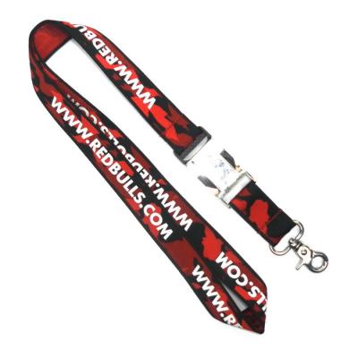 China WL-2 Business Conference Woven Lanyards Personalized , Flat Polyester Lanyard for sale