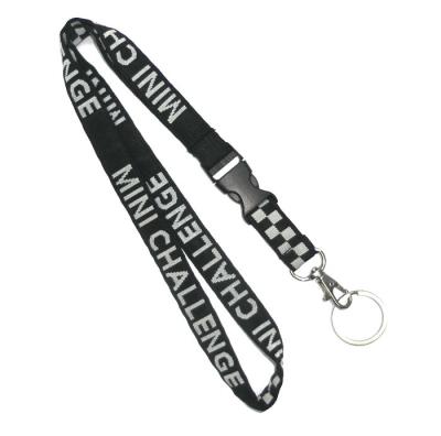 China Metal Ring Event Woven Dye Sublimation Lanyards For Smartphone / ID Badges for sale