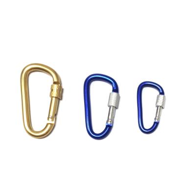 China High Performance Friction Climbing Carabiner Clips , Locking Carabiner Keychain for sale