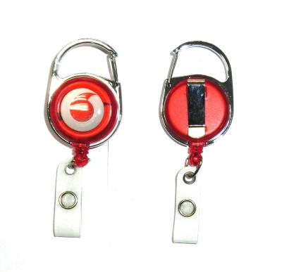 China Fashion Durable Retractable Badge Reels Free Artwork Under Customer Logo for sale