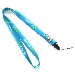 China Polyester Dye Sublimation Cell Phone Neck Lanyard Environmental Protection for sale