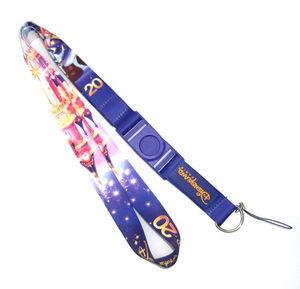 China Screen Printed Cell Phone Neck Strap Lanyards 25MM Width With Disney Logo for sale