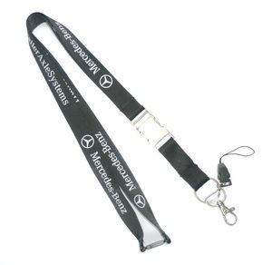 China Customized Black Cell Phone Neck Lanyard , Smartphone Neck Strap With Company Logo for sale